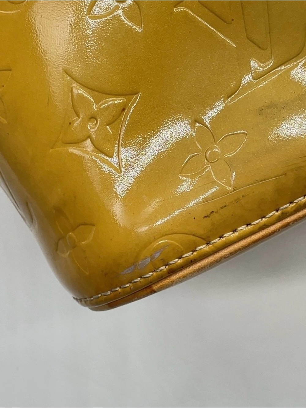 Louis Vuitton Yellow Patent Monogram Tote - Picture 7 of 16